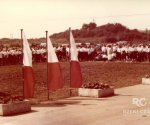 Uroczystość odsłonięcia tablicy ku czci pomordowanych w Rożnowicach /cmentarz parafialny 1989r./