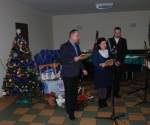 2.Członek Rady Sołeckiej Marta Pietrowskaodczytała życzenia dlaSenior�w