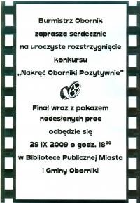 „Nakręć Oborniki Pozytywnie”