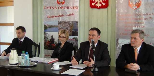 I Konferencja prasowa Burmistrza Obornik, Tomasza Szramy