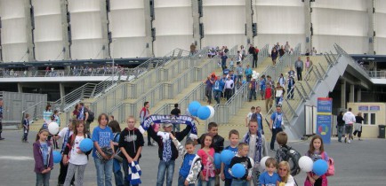 Uścikówiec na meczu Lecha Poznań