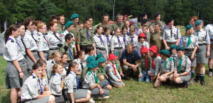 Obrniccy harcerze na Grunwaldzie.