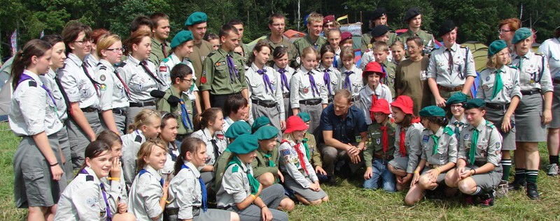 Obrniccy harcerze na Grunwaldzie.