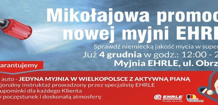 Mikołajkowa promocja na nowej myjni EARLE przy Obrzyckiej w Obornikach!!!