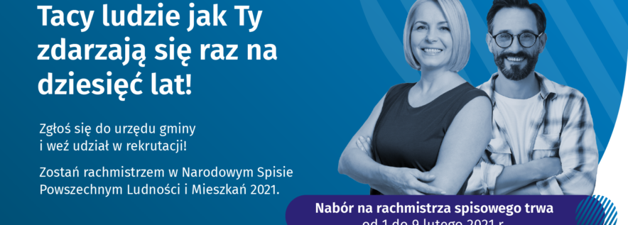Nabór kandydatów na rachmistrzów spisowych – przedłużono termin do 16 lutego