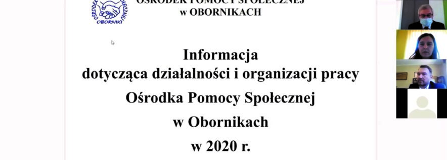 Działalność Ośrodka Pomocy Społecznej w 2020 roku