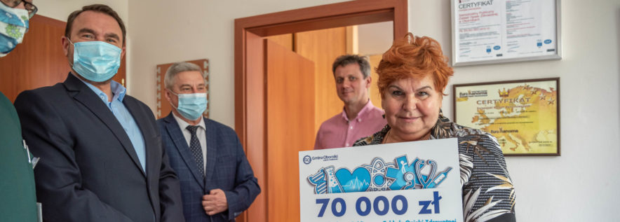 70 000 zł dla szpitala od Gminy Oborniki