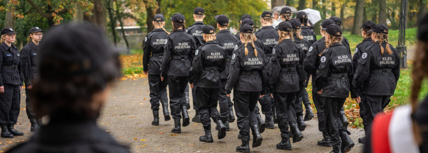 Ślubowanie klasy o profilu policyjnym