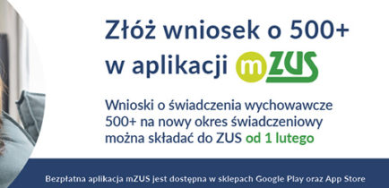 Złóż wniosek o 500+ w aplikacji mZUS