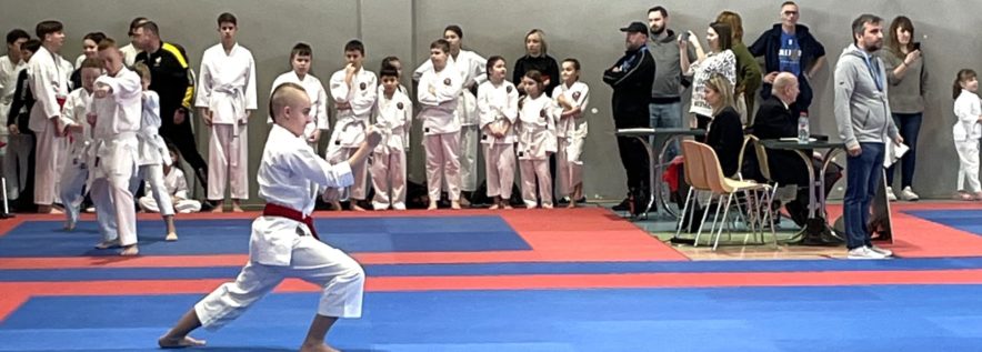 Dwa medale z ogólnopolskiego turnieju karate