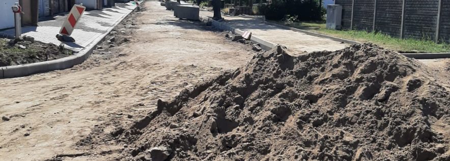 W Objezierzu trwają prace drogowe