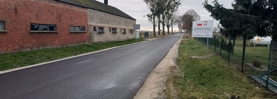 Droga Uścikowo-Wymysłowo wyremontowana