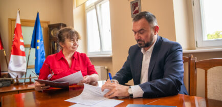 Nowe oświetlenie drogowe w Rożnowie