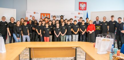 Aktualności - Wizyta francuskiego klubu z Mennecy w Obornikach