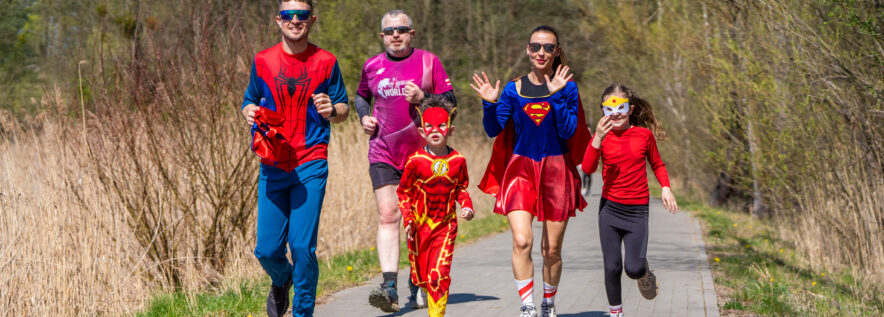Superbohaterowie w biegu
