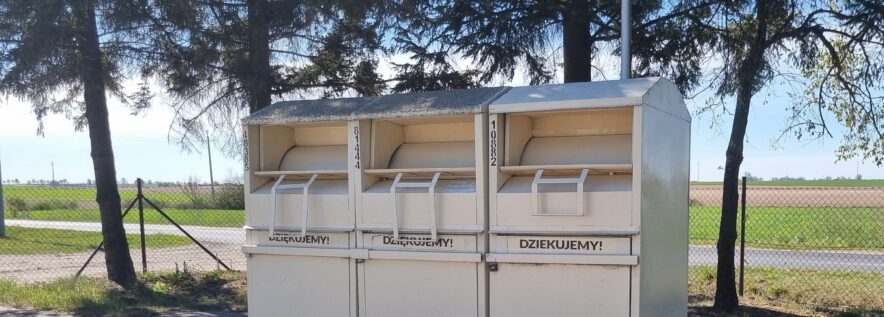 Pojemniki na odzież używaną w 