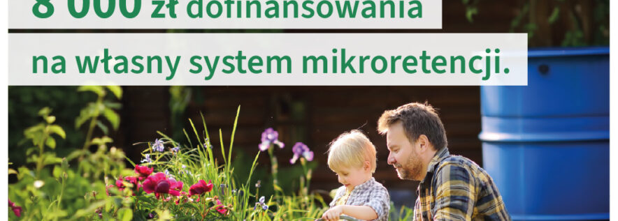 Zbieraj deszczówkę i oszczędza